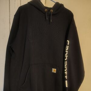 Carhartt Navy Hoodie with White Logo